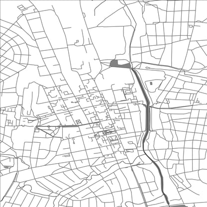 ROAD MAP OF BAKHMUT, UKRAINE BY MAPBAKES