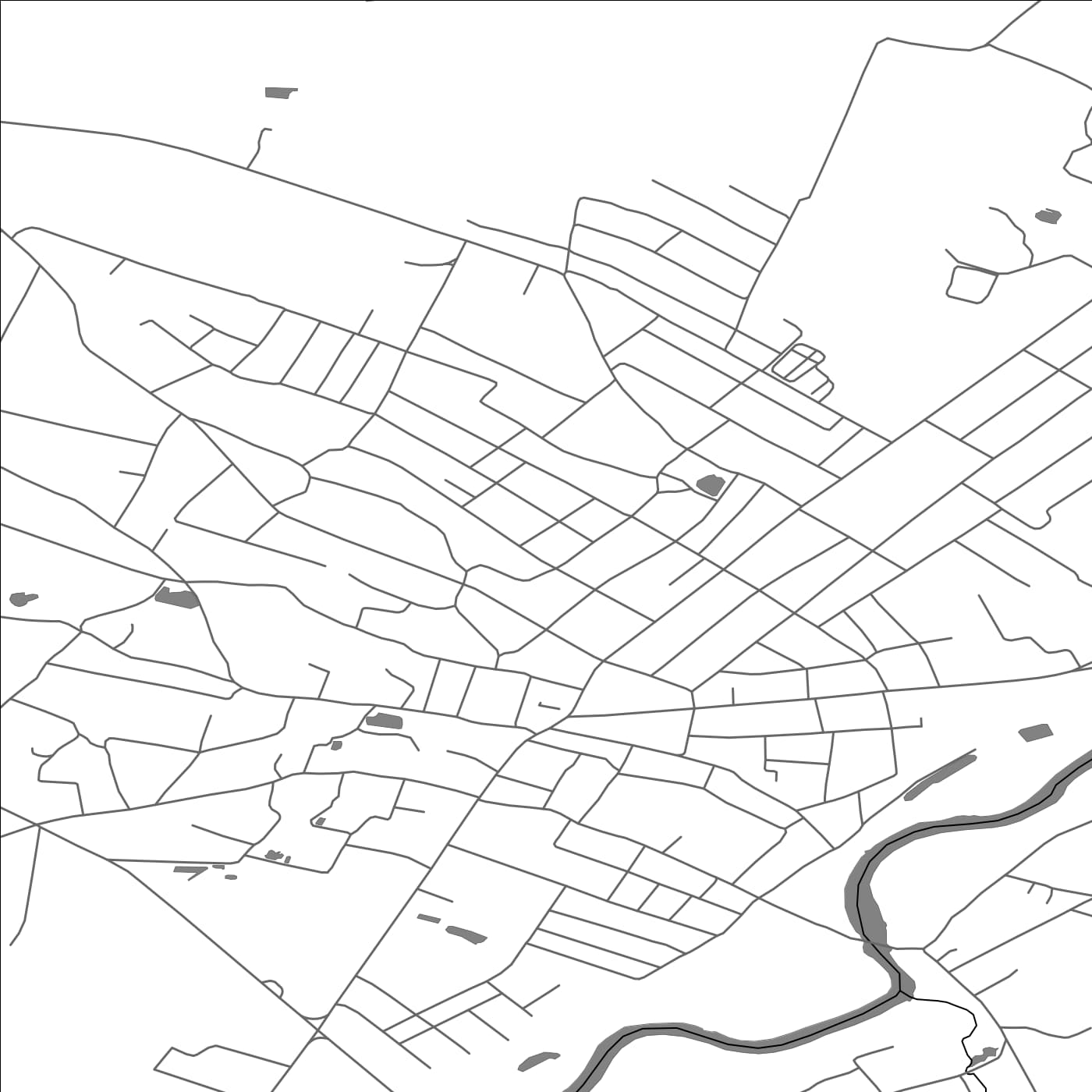 ROAD MAP OF BARANIVKA, UKRAINE BY MAPBAKES