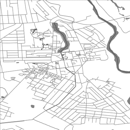 ROAD MAP OF BEREZNE, UKRAINE BY MAPBAKES