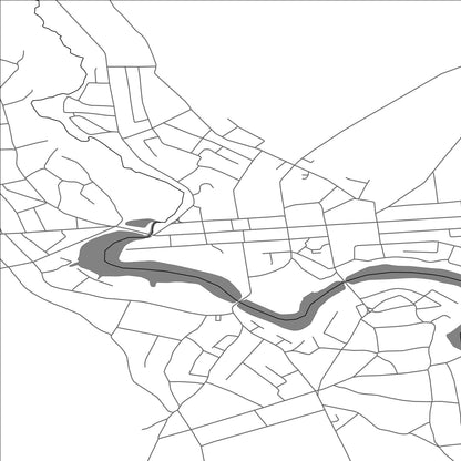 ROAD MAP OF BORZNA, UKRAINE BY MAPBAKES