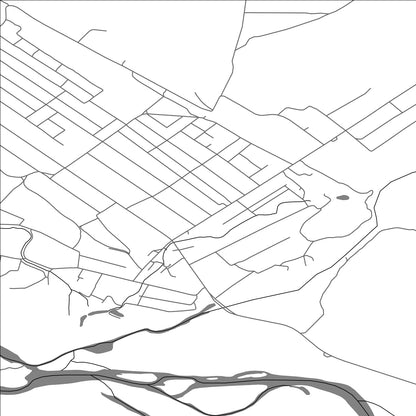 ROAD MAP OF BUSHTYNO, UKRAINE BY MAPBAKES
