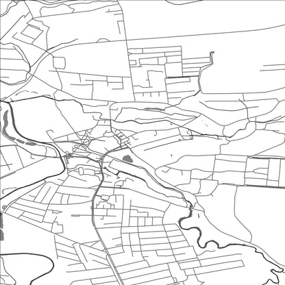 ROAD MAP OF BUSK, UKRAINE BY MAPBAKES