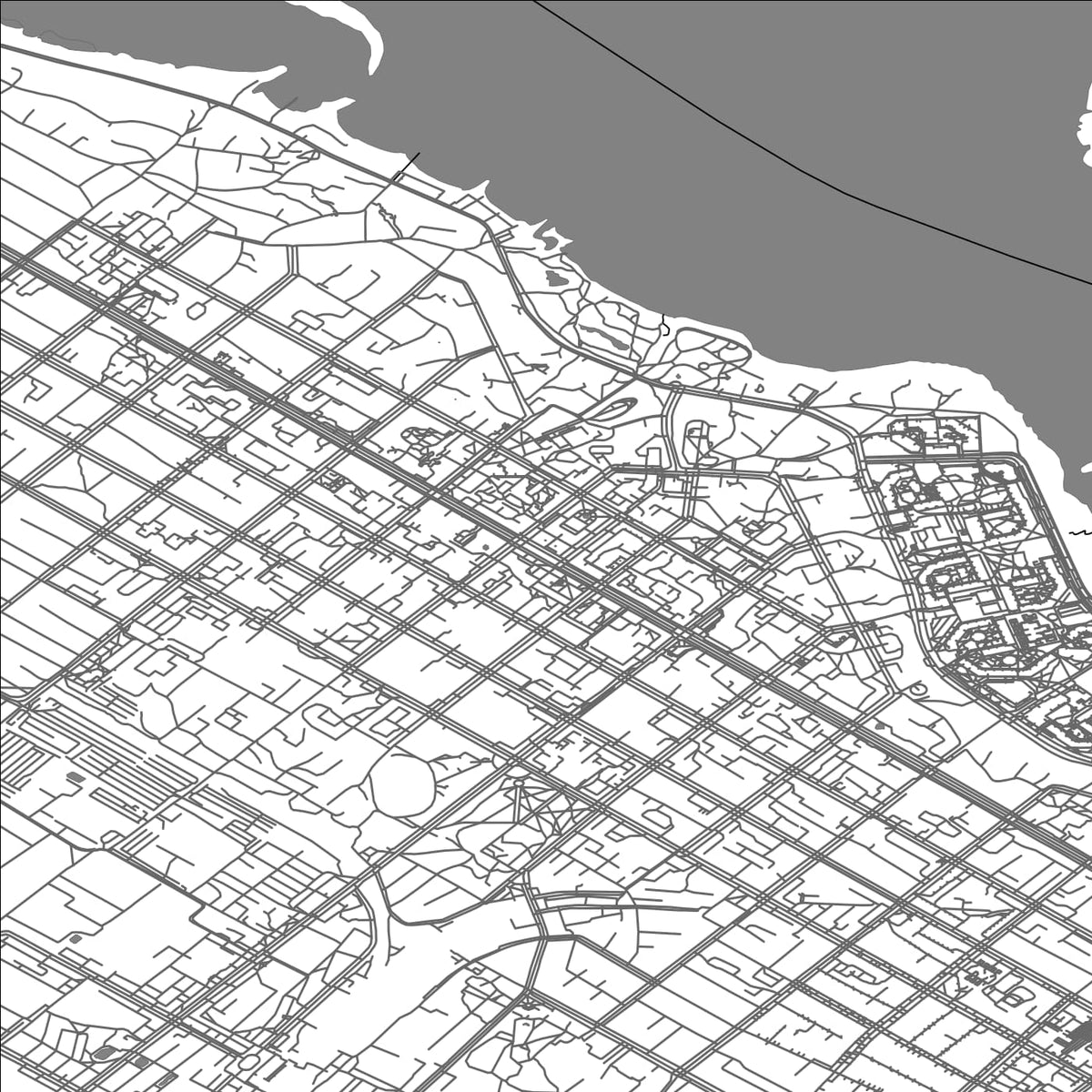 ROAD MAP OF CHERKASY, UKRAINE BY MAPBAKES