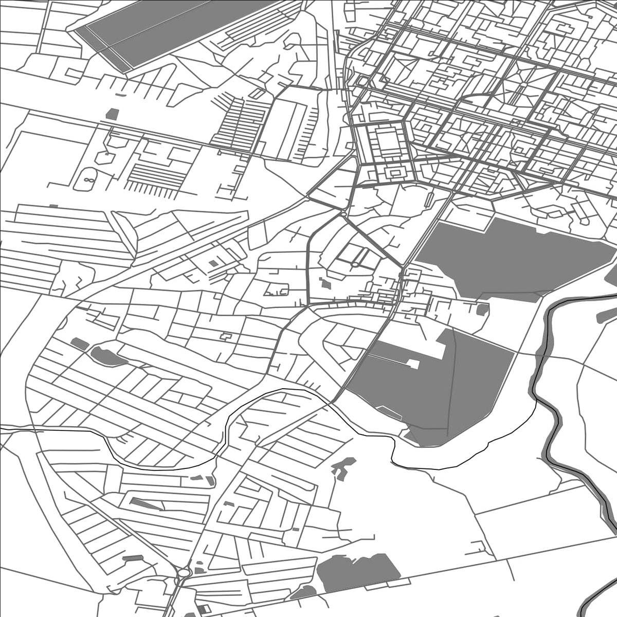 ROAD MAP OF CHERVONOHRAD, UKRAINE BY MAPBAKES