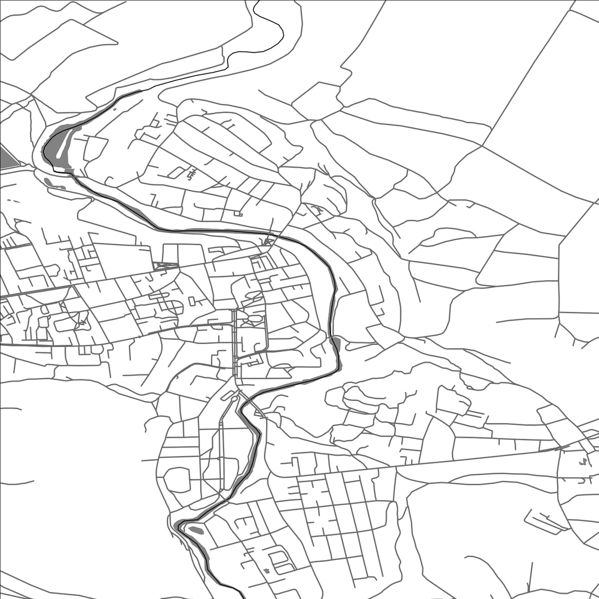 ROAD MAP OF CHORTKIV, UKRAINE BY MAPBAKES