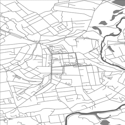ROAD MAP OF CHUHUIV, UKRAINE BY MAPBAKES