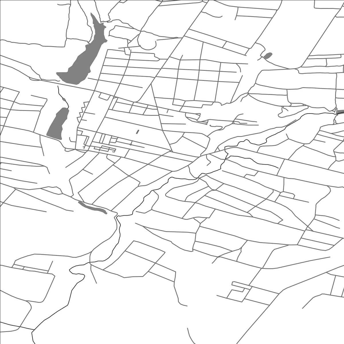 ROAD MAP OF CHYSTIAKOVE, UKRAINE BY MAPBAKES