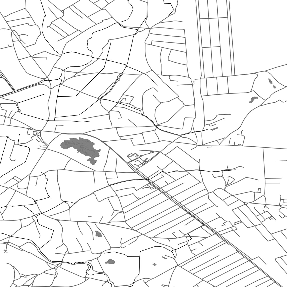 ROAD MAP OF DERHACHI, UKRAINE BY MAPBAKES