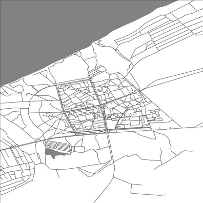 ROAD MAP OF DNIPRORUDNE, UKRAINE BY MAPBAKES