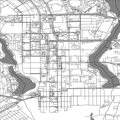 ROAD MAP OF DONETSK, UKRAINE BY MAPBAKES