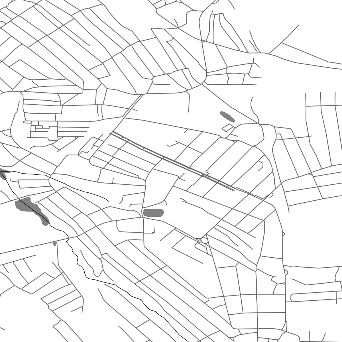 ROAD MAP OF DOVZHANSK, UKRAINE BY MAPBAKES