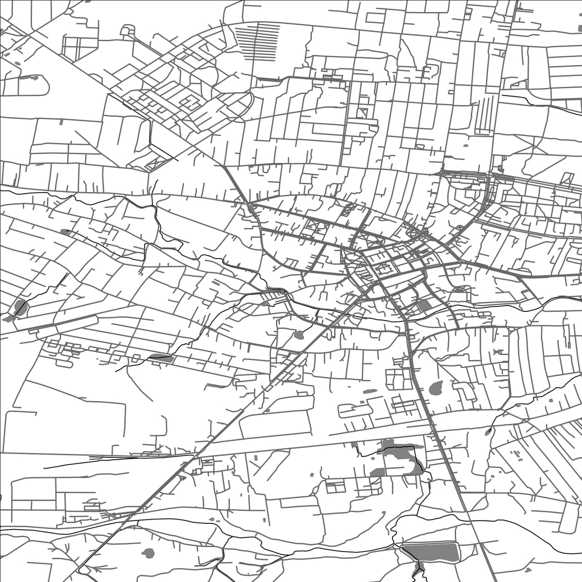 ROAD MAP OF DROHOBYCH, UKRAINE BY MAPBAKES