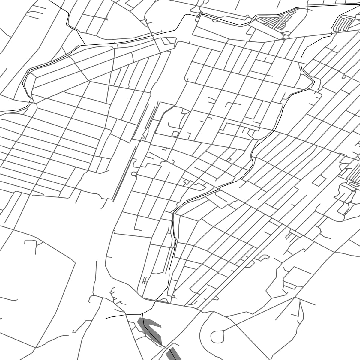 ROAD MAP OF DZHANKOI, UKRAINE BY MAPBAKES