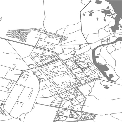 ROAD MAP OF ENERHODAR, UKRAINE BY MAPBAKES