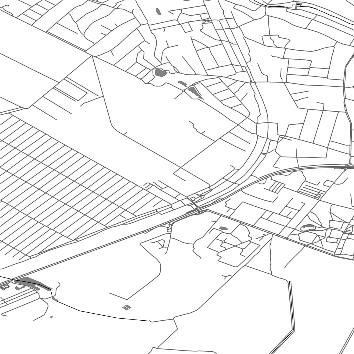 ROAD MAP OF HLEVAKHA, UKRAINE BY MAPBAKES