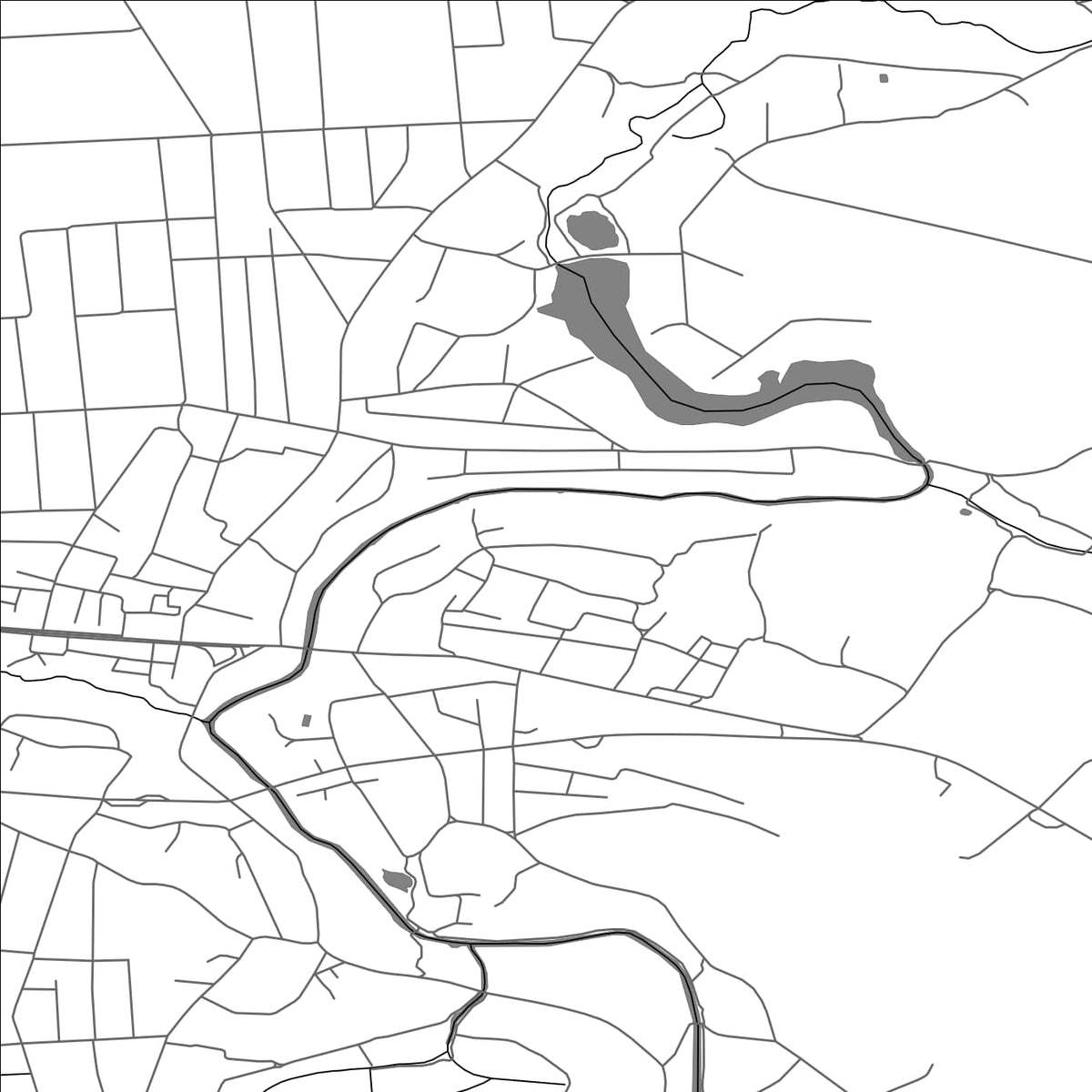 ROAD MAP OF HORODYSHCHE, UKRAINE BY MAPBAKES
