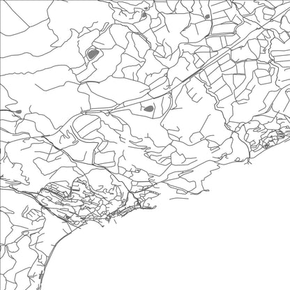 ROAD MAP OF HURZUF, UKRAINE BY MAPBAKES