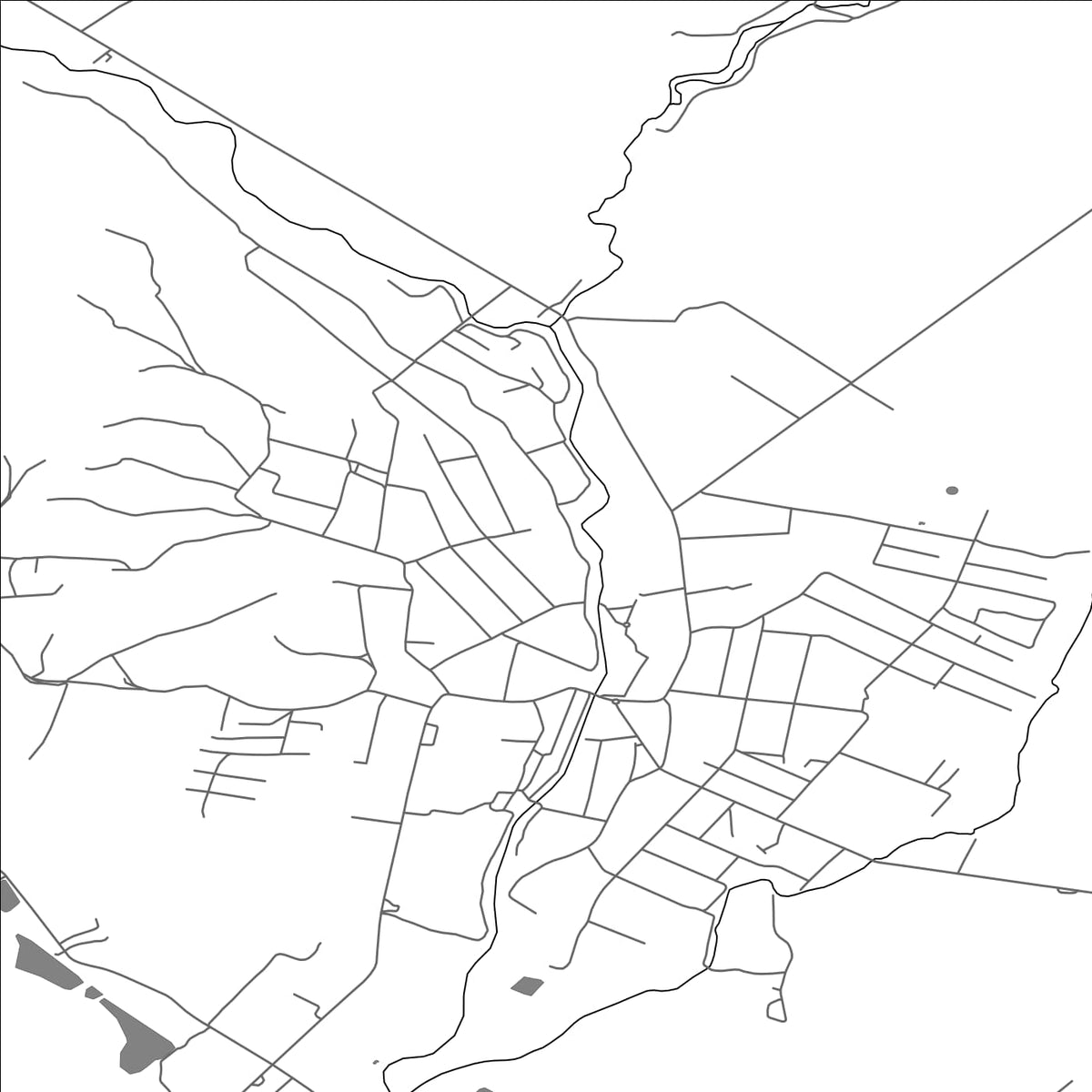 ROAD MAP OF IRSHAVA, UKRAINE BY MAPBAKES