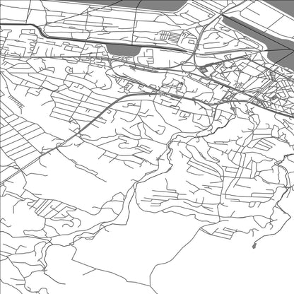ROAD MAP OF KANIV, UKRAINE BY MAPBAKES
