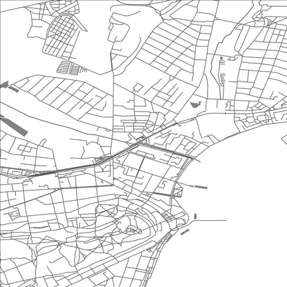 ROAD MAP OF KERCH, UKRAINE BY MAPBAKES