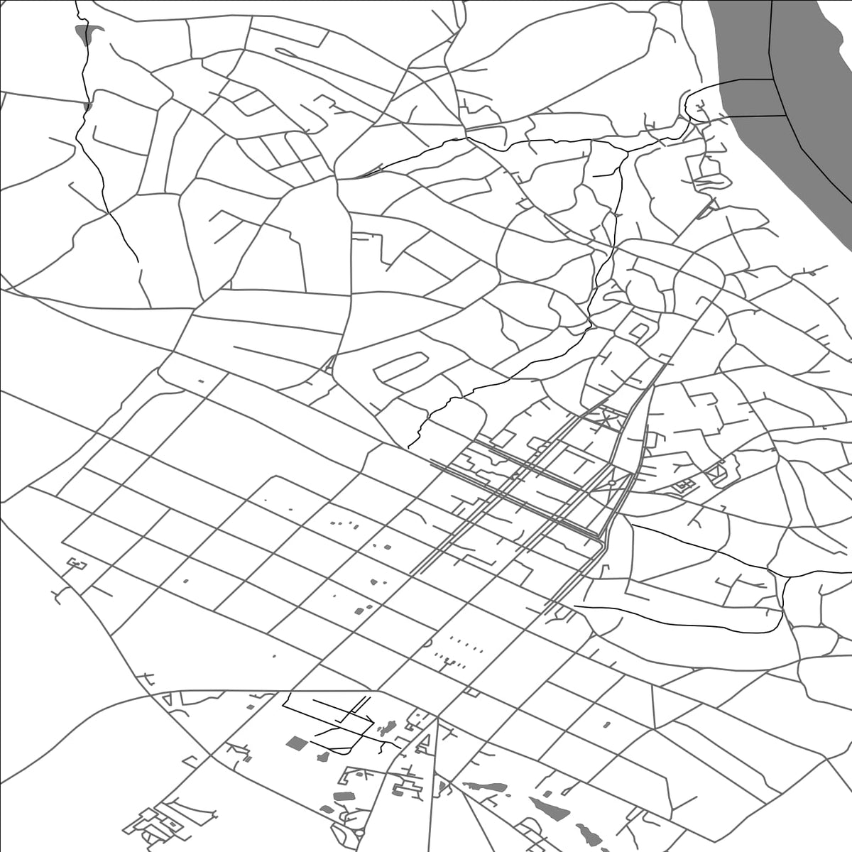 ROAD MAP OF KHOTYN, UKRAINE BY MAPBAKES