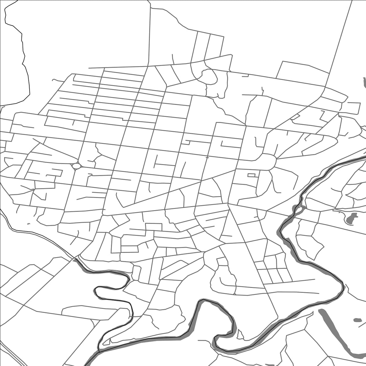 ROAD MAP OF KOBELIAKY, UKRAINE BY MAPBAKES