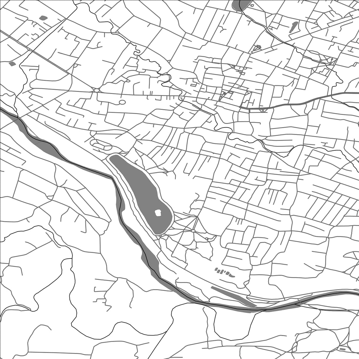ROAD MAP OF KOLOMYIA, UKRAINE BY MAPBAKES