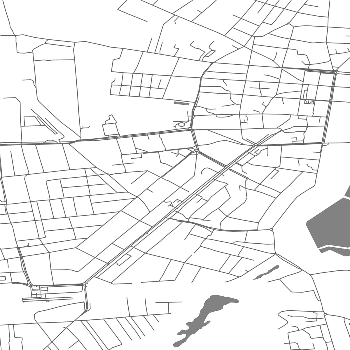 ROAD MAP OF KONOTOP, UKRAINE BY MAPBAKES