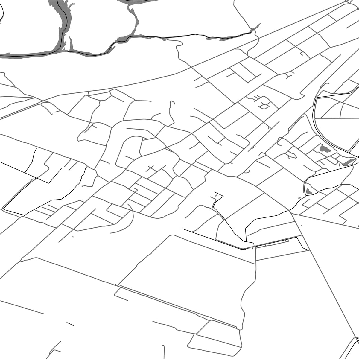 ROAD MAP OF KOROLEVO, UKRAINE BY MAPBAKES