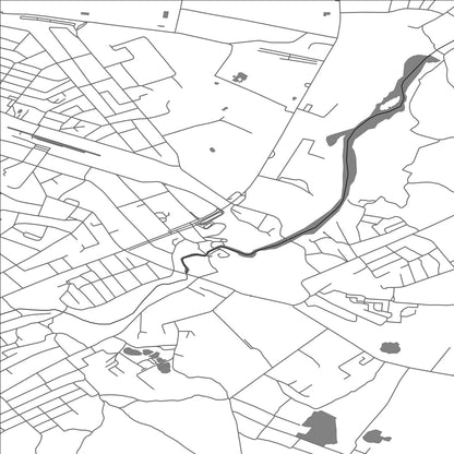ROAD MAP OF KOROSTEN, UKRAINE BY MAPBAKES