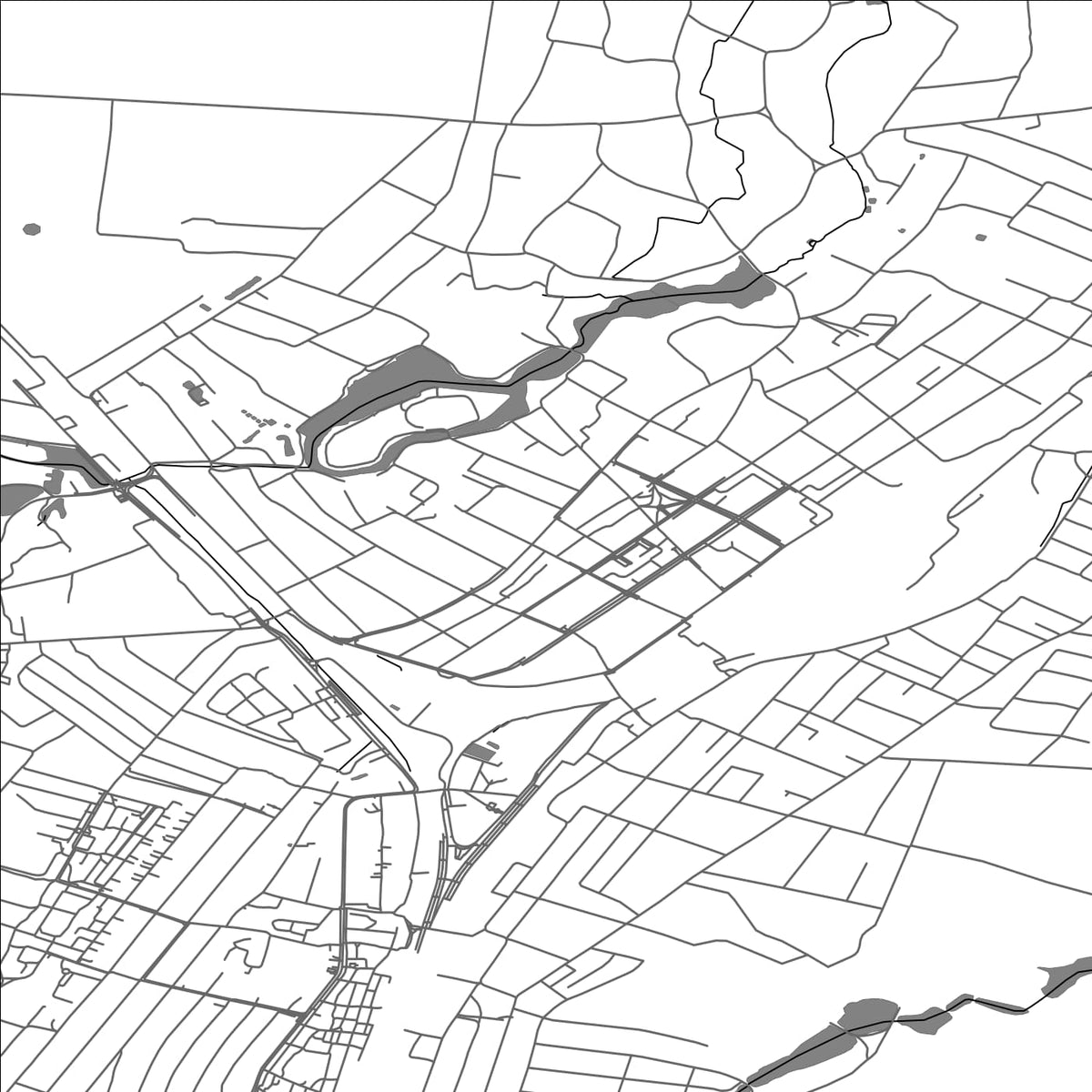 ROAD MAP OF KOZIATYN, UKRAINE BY MAPBAKES