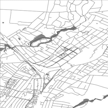 ROAD MAP OF KOZIATYN, UKRAINE BY MAPBAKES