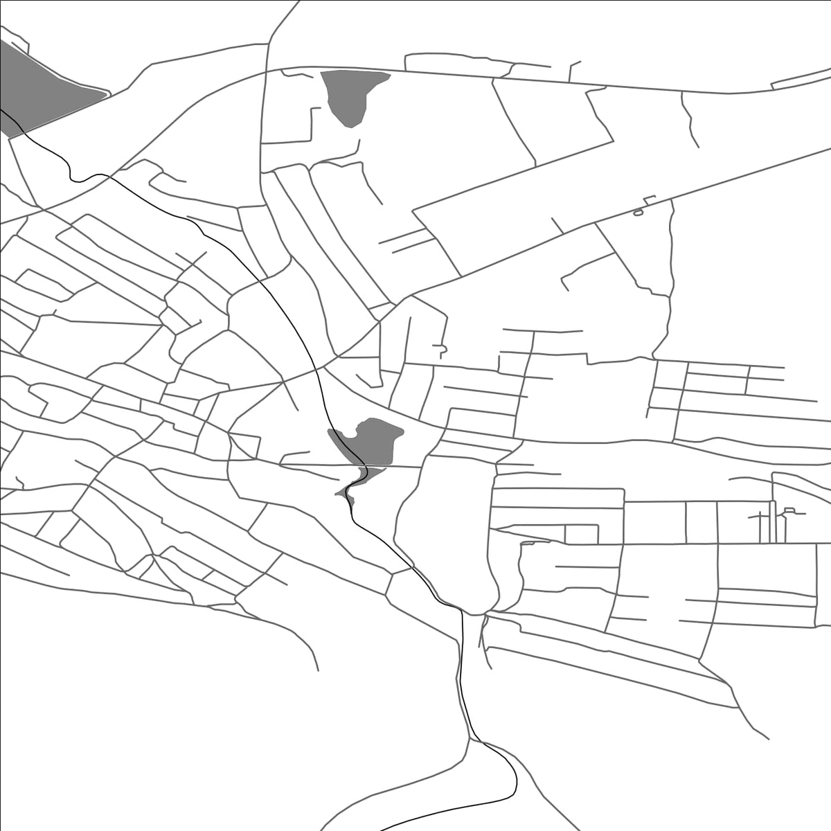 ROAD MAP OF KOZOVA, UKRAINE BY MAPBAKES