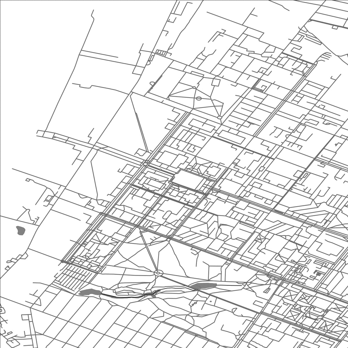 ROAD MAP OF KRAMATORSK, UKRAINE BY MAPBAKES