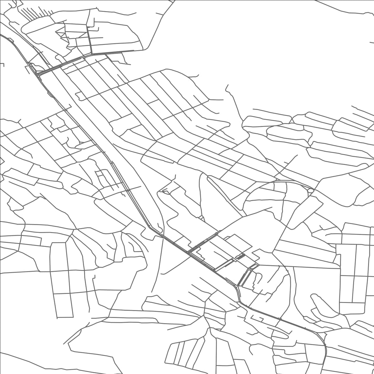 ROAD MAP OF KRASNODON, UKRAINE BY MAPBAKES