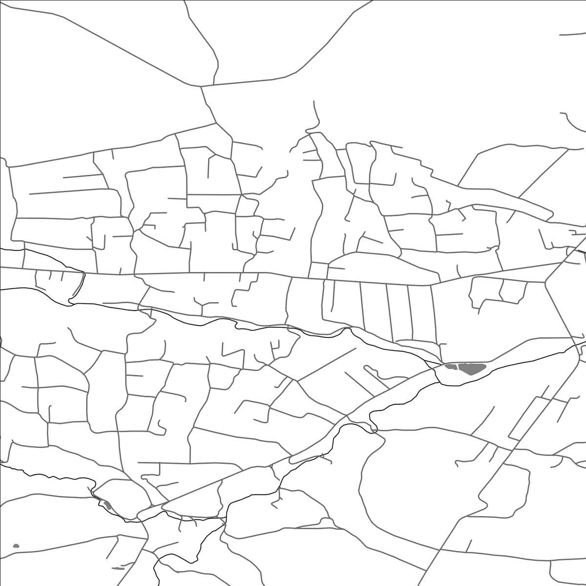 ROAD MAP OF KRASNOILSK, UKRAINE BY MAPBAKES