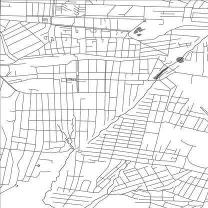 ROAD MAP OF KRASNYI LUCH, UKRAINE BY MAPBAKES