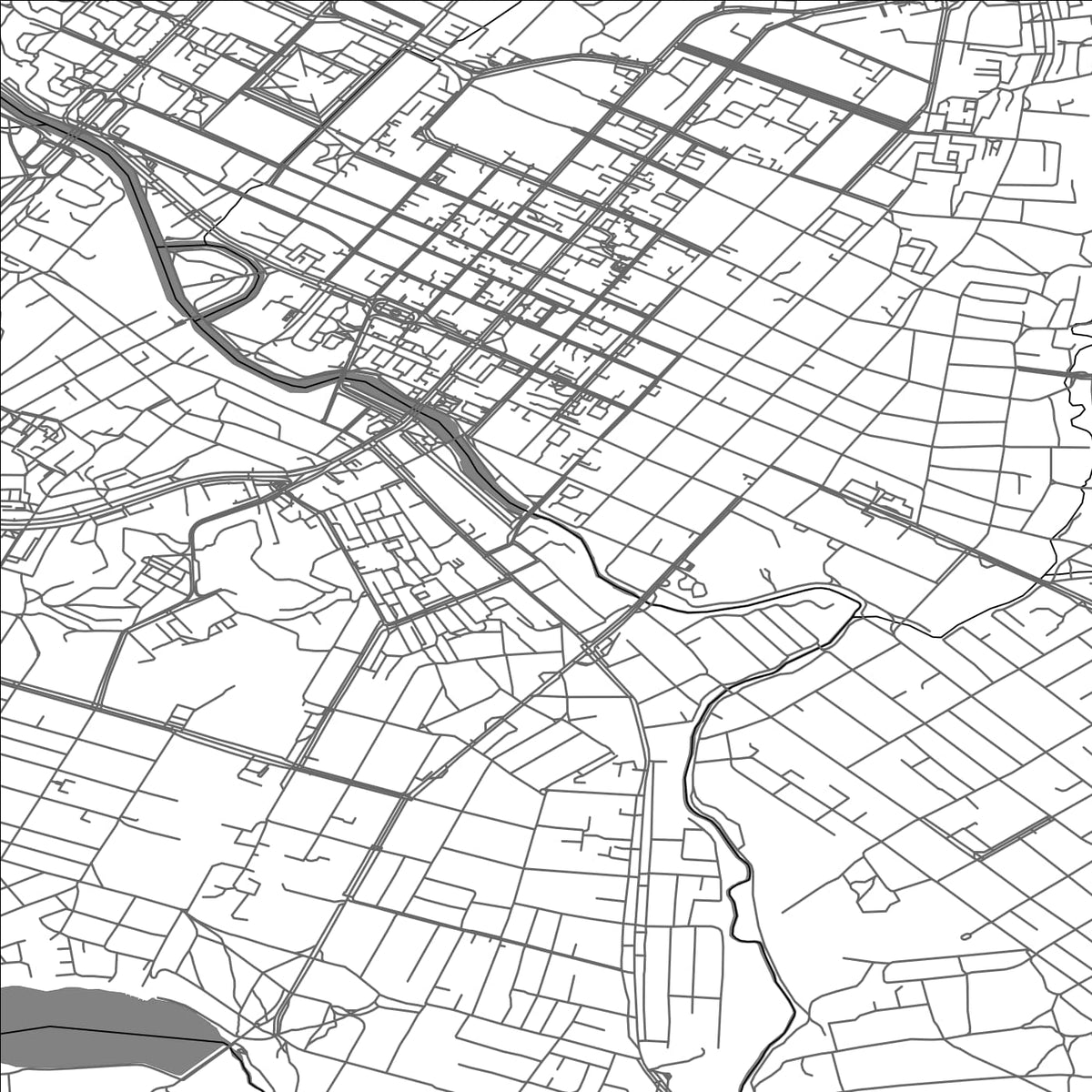 ROAD MAP OF KROPYVNYTSKYI, UKRAINE BY MAPBAKES