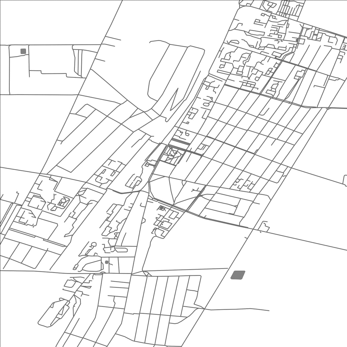 ROAD MAP OF KURMAN, UKRAINE BY MAPBAKES