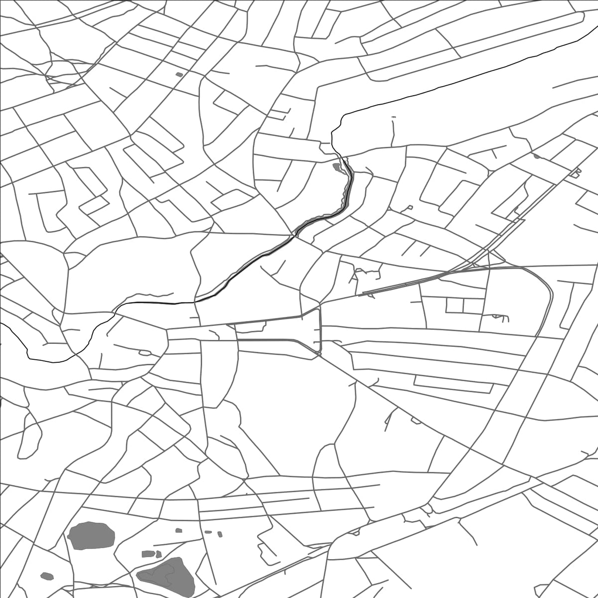 ROAD MAP OF LEBEDYN, UKRAINE BY MAPBAKES