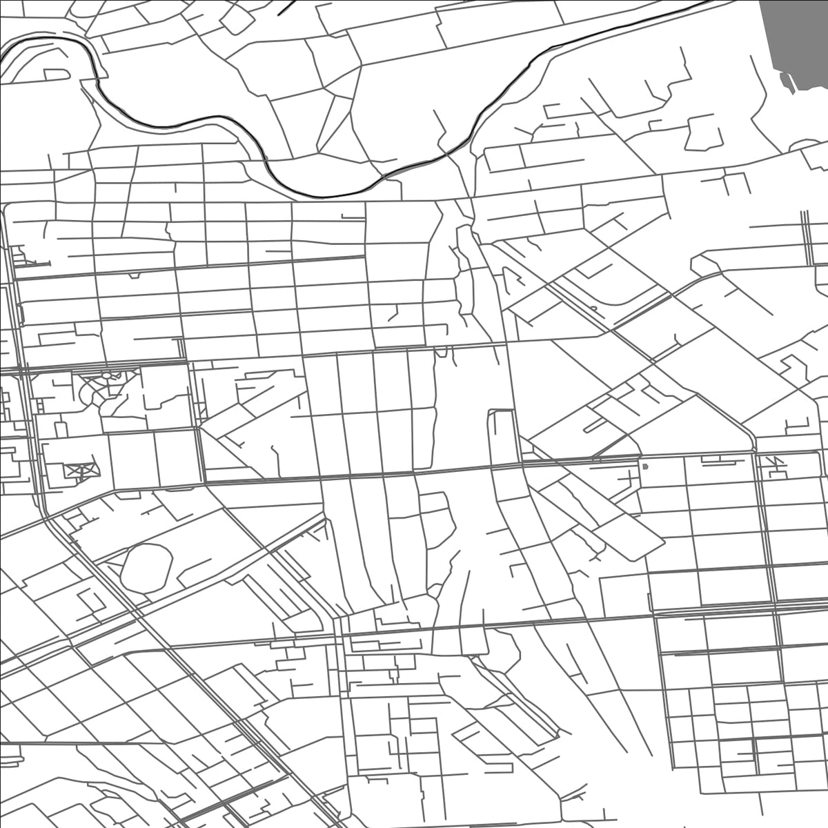 ROAD MAP OF LUHANSK, UKRAINE BY MAPBAKES