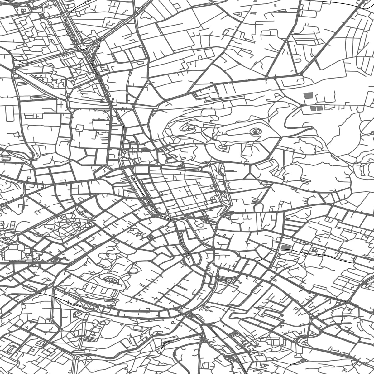 ROAD MAP OF LVIV, UKRAINE BY MAPBAKES