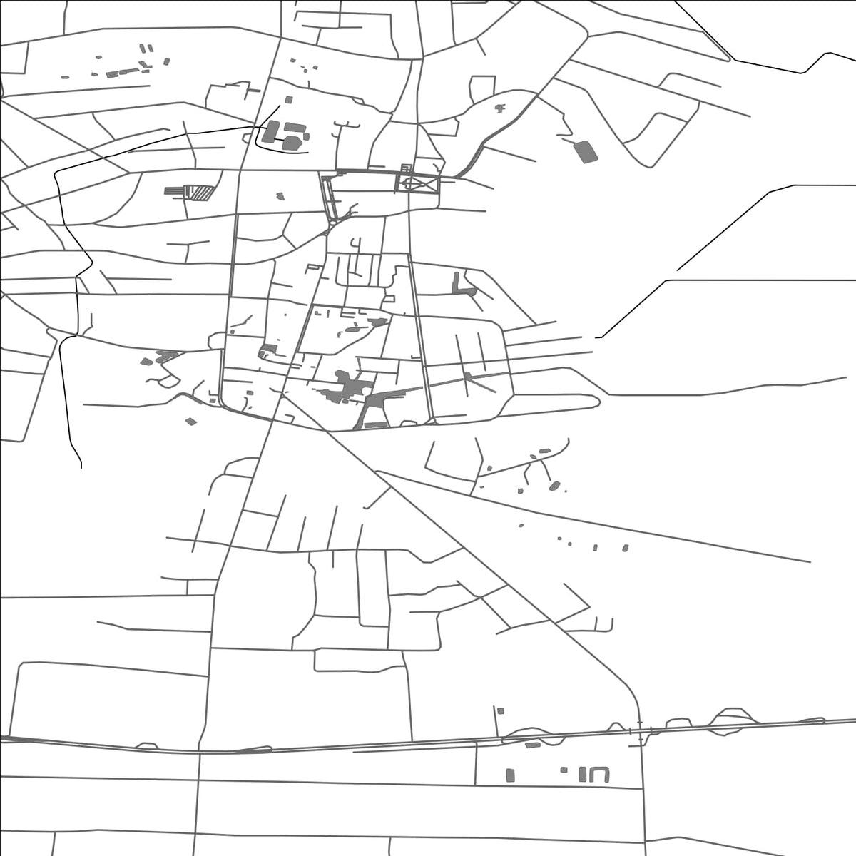 ROAD MAP OF LYUBOML', UKRAINE BY MAPBAKES