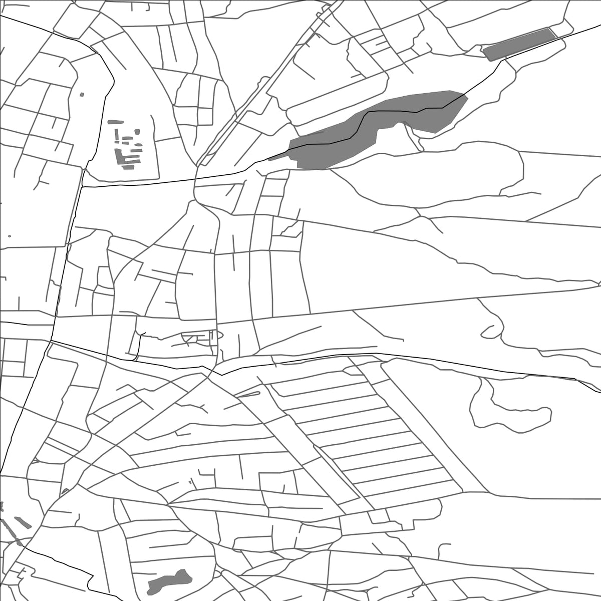 ROAD MAP OF MEREFA, UKRAINE BY MAPBAKES