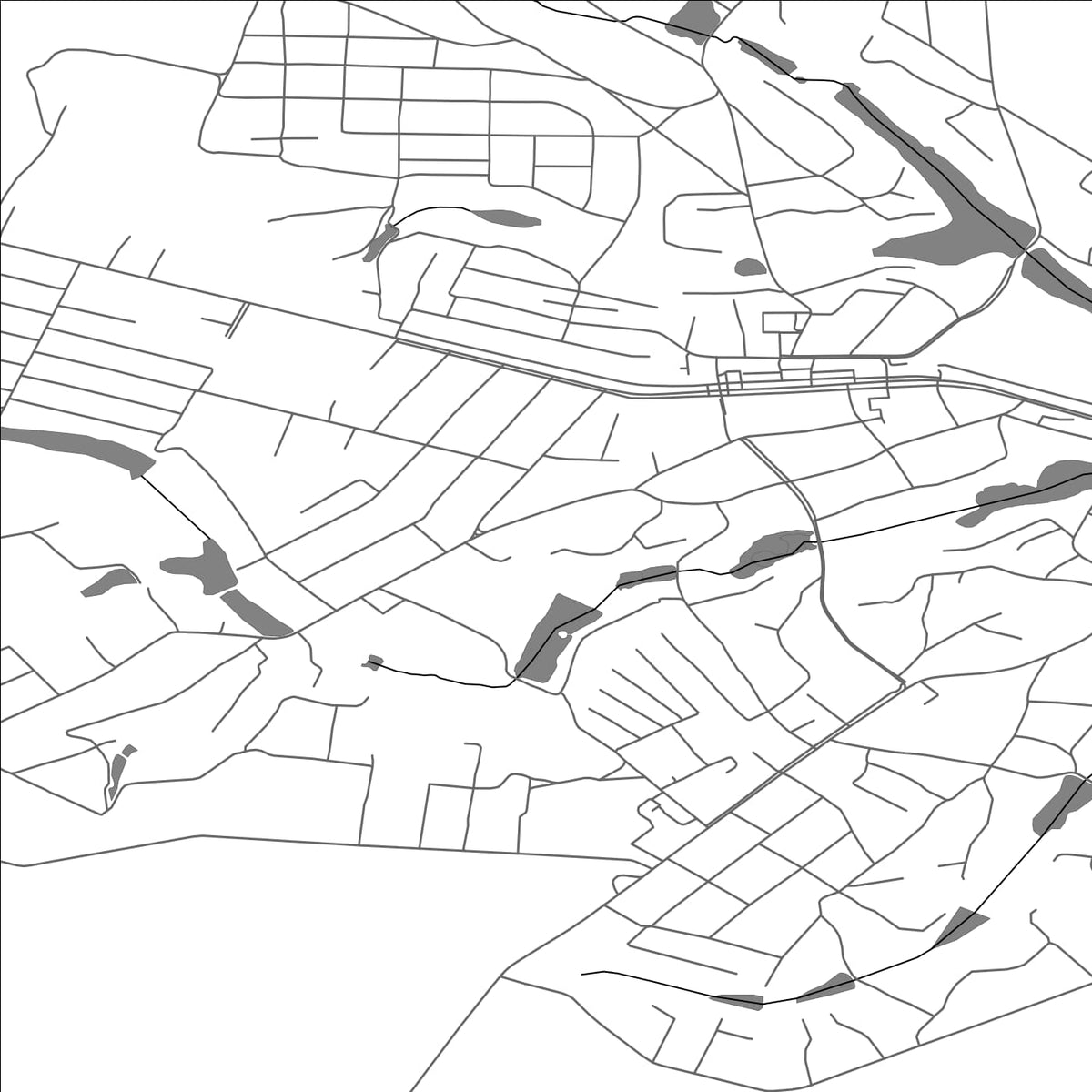 ROAD MAP OF MONASTYRYSHCHE, UKRAINE BY MAPBAKES