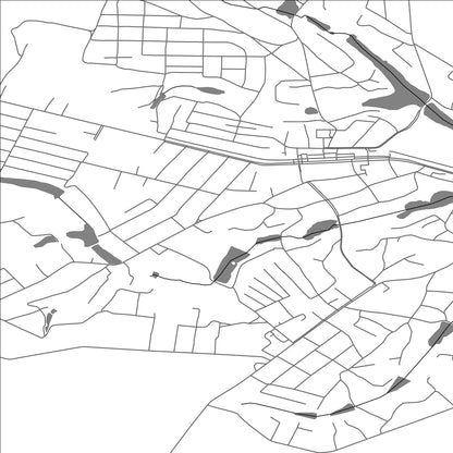 ROAD MAP OF MONASTYRYSHCHE, UKRAINE BY MAPBAKES