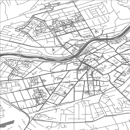 ROAD MAP OF MUKACHEVE, UKRAINE BY MAPBAKES