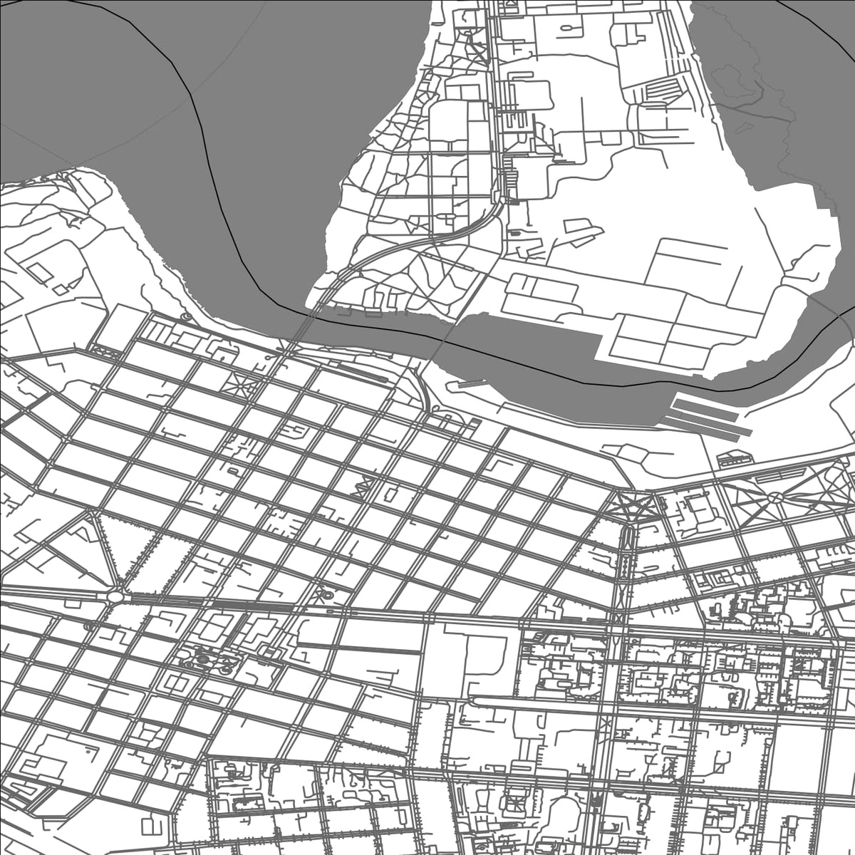 ROAD MAP OF MYKOLAIV, UKRAINE BY MAPBAKES