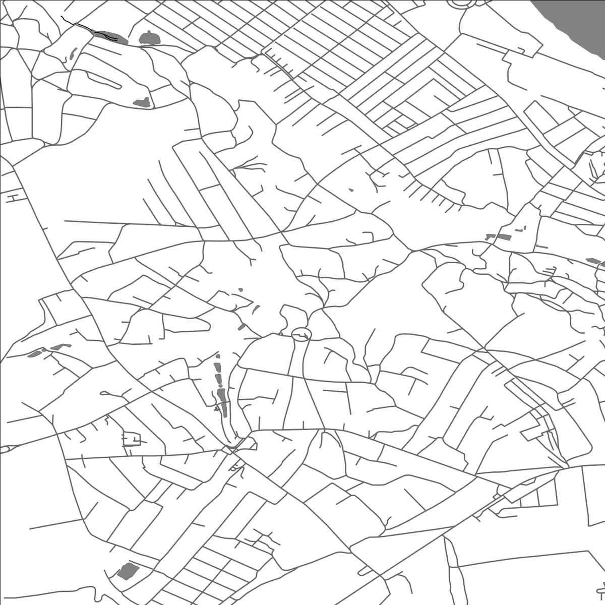 ROAD MAP OF NERUBAISKE, UKRAINE BY MAPBAKES