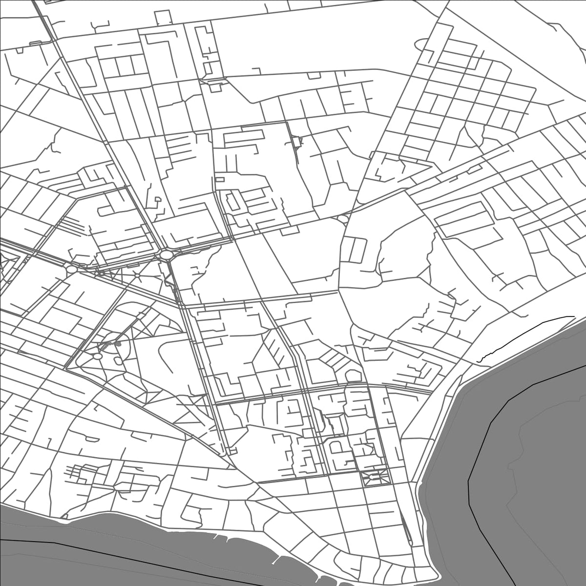 ROAD MAP OF NIKOPOL, UKRAINE BY MAPBAKES